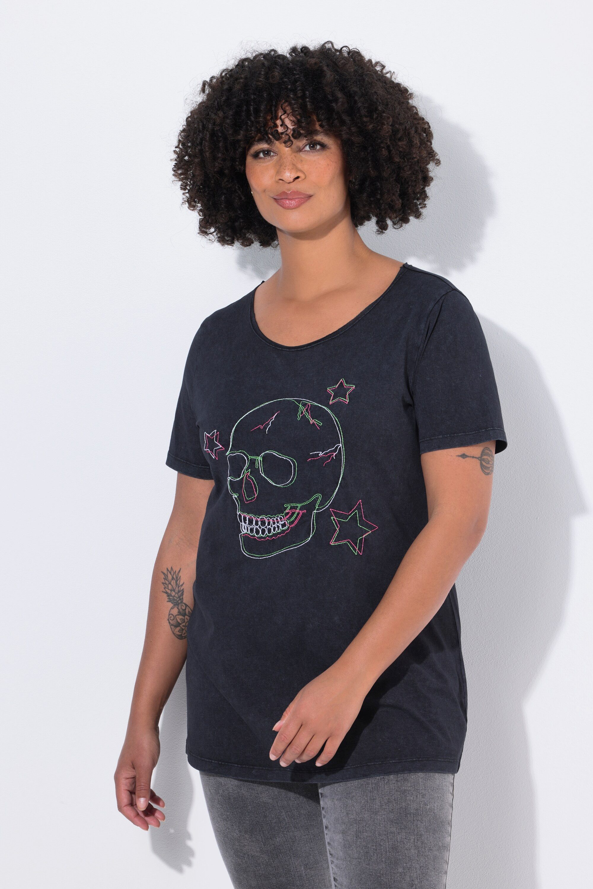 T-Shirt T-Shirt Komfort Fit Totenkopf