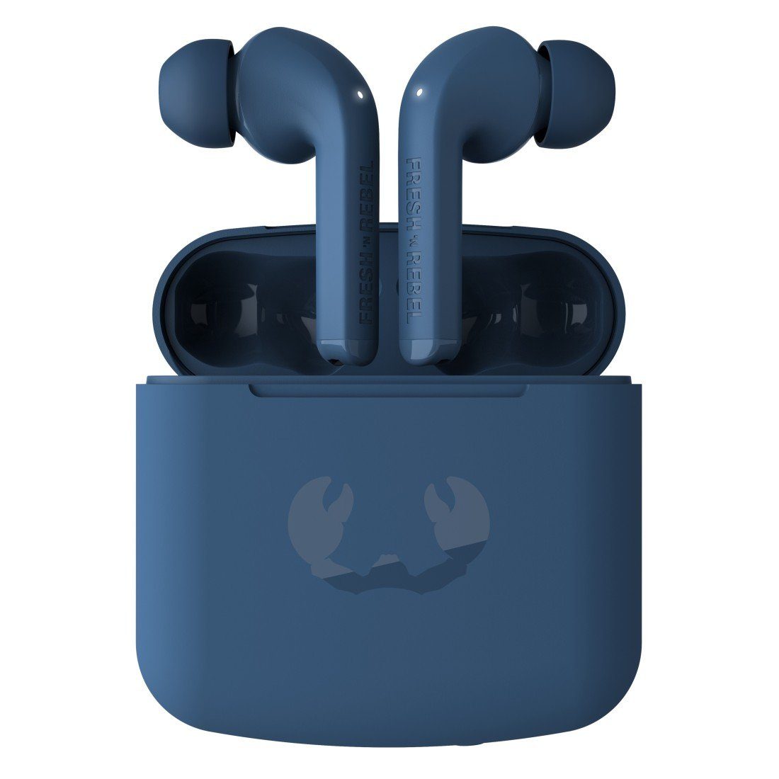 Fresh´n Rebel TWINS 1 TIP TWS wireless In-Ear-Kopfhörer (LED Ladestandsanzeige, True Wireless, Google Assistant, Siri) Steel Blue