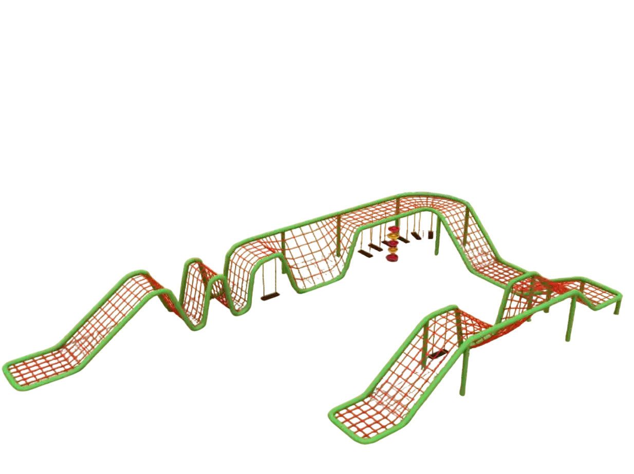 Xlmoebel Klettergerüst Outdoor-Kletter-Spielplatz für Kinder im Sportkomplex, (1-St., Spielplatz), Hergestellt in Europa