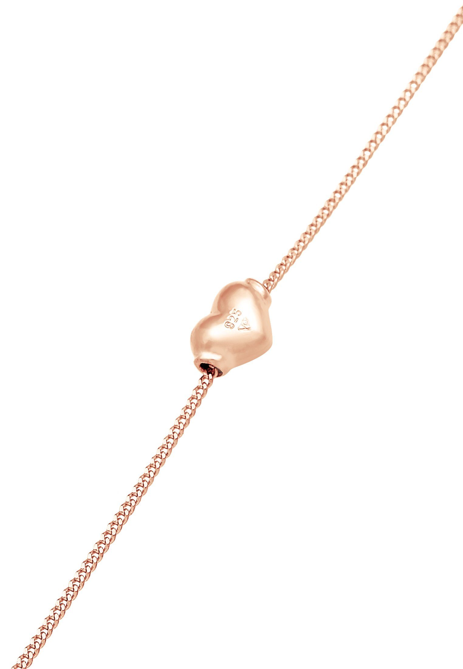 Elli Fußkette 925 Silber Herz Sommer Rosegold Kinder Liebe