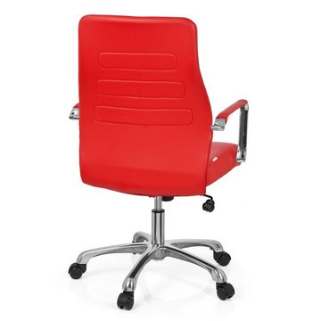 hjh OFFICE Chefsessel Profi Chefsessel TEWA Kunstleder mit Armlehnen, Drehstuhl Bürostuhl ergonomisch