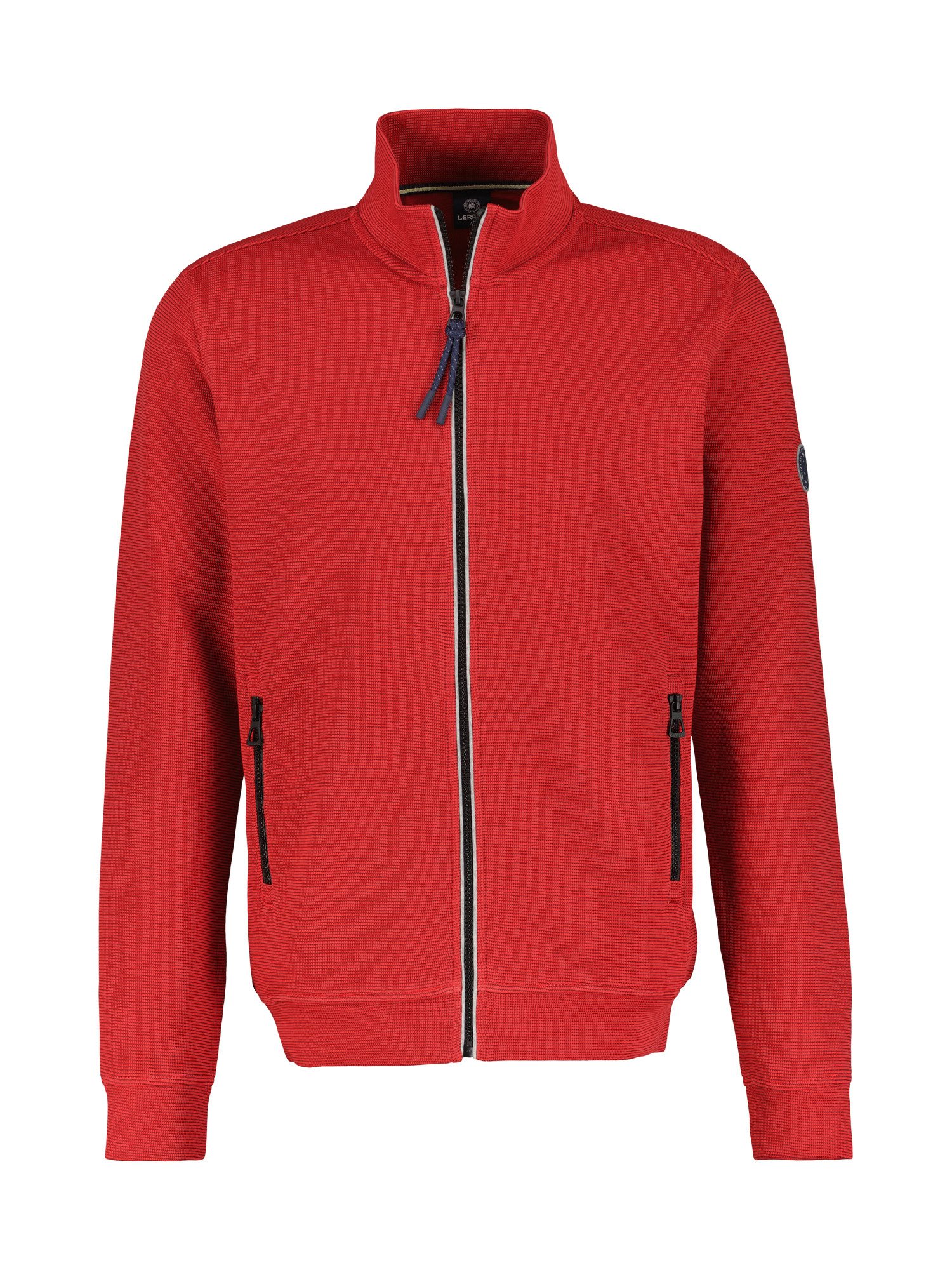 LERROS Sweatjacke LERROS Unifarbene Herren-Sweatjacke