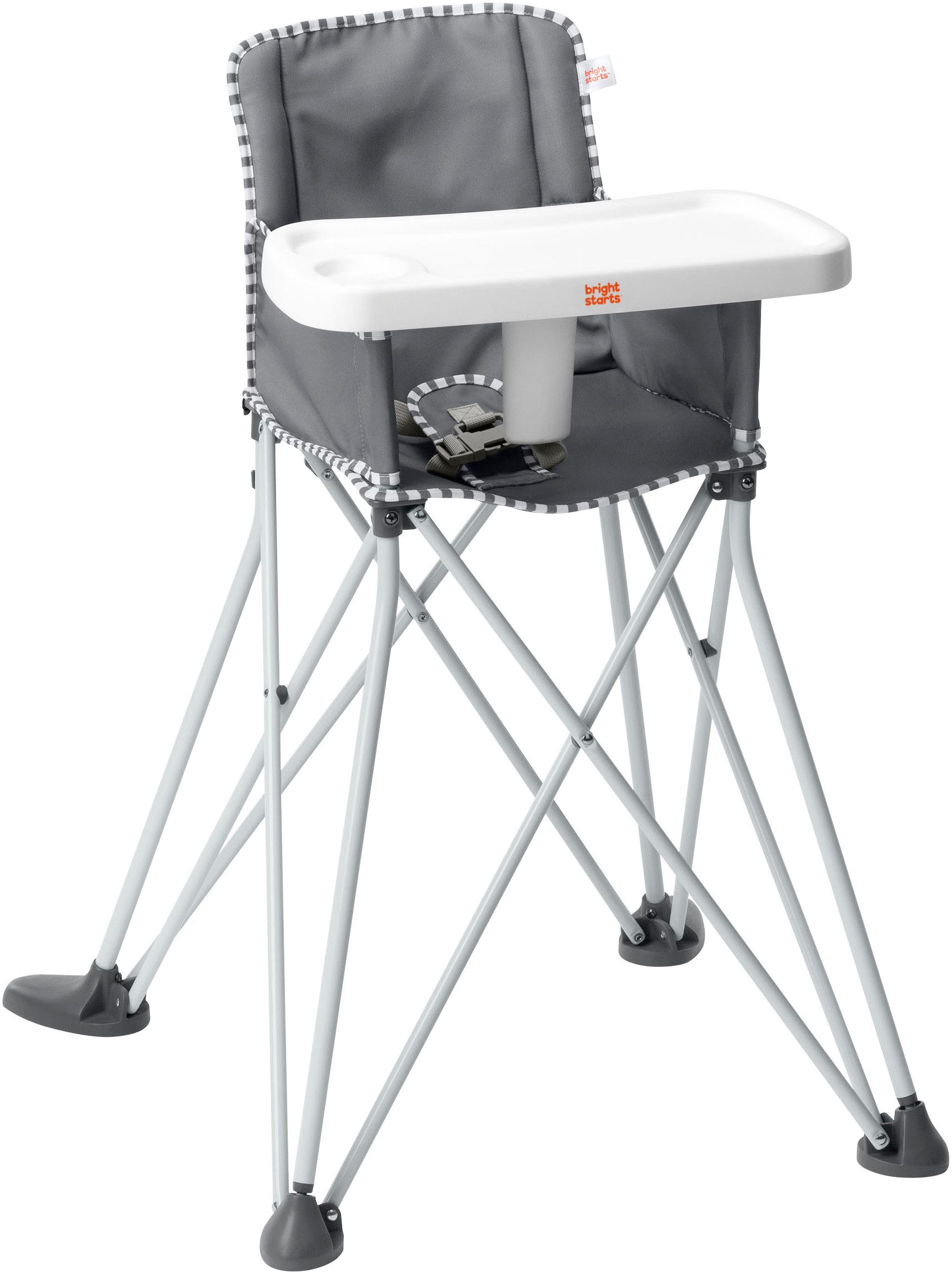 ingenuity Hochstuhl Pop ‘N Dine Portable High Chair - Grau, ideal für Unterwegs