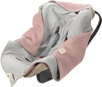 Einschlagdecke Einschlagdecke für Babyschale, dusty pink, LÄSSIG, GOTS made with organic materials, zertifiziert durch BCS 27262