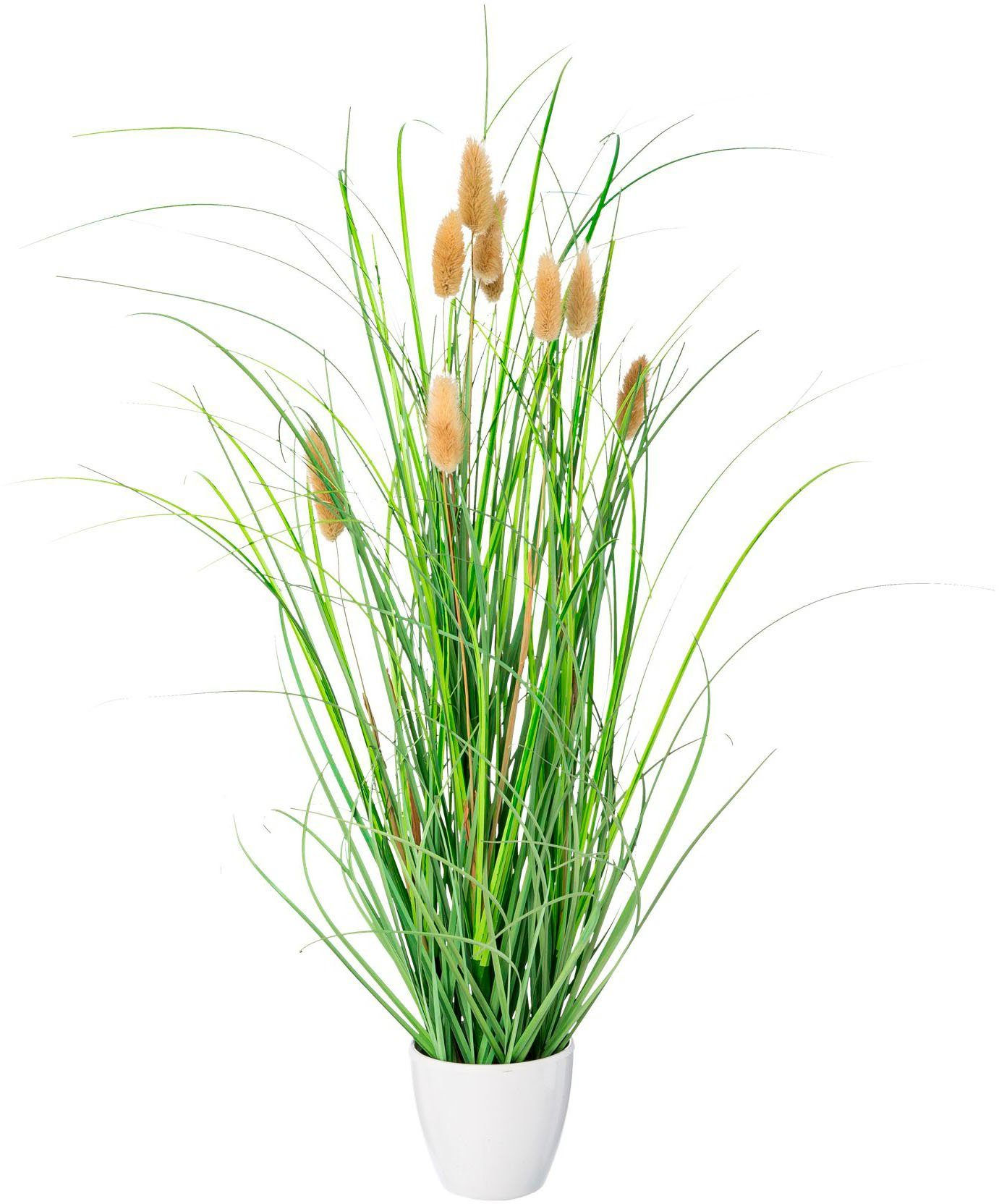 Kunstgras Grasbusch Lagurus Gras, Creativ green, günstig online kaufen