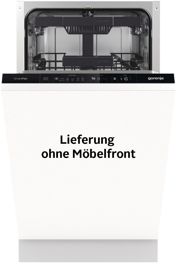 GORENJE vollintegrierbarer Geschirrspüler GV561C10, 8,5 l, 10 Maßgedecke, 10 Maßgedecke, auto. Türöffnung, Besteckschublade