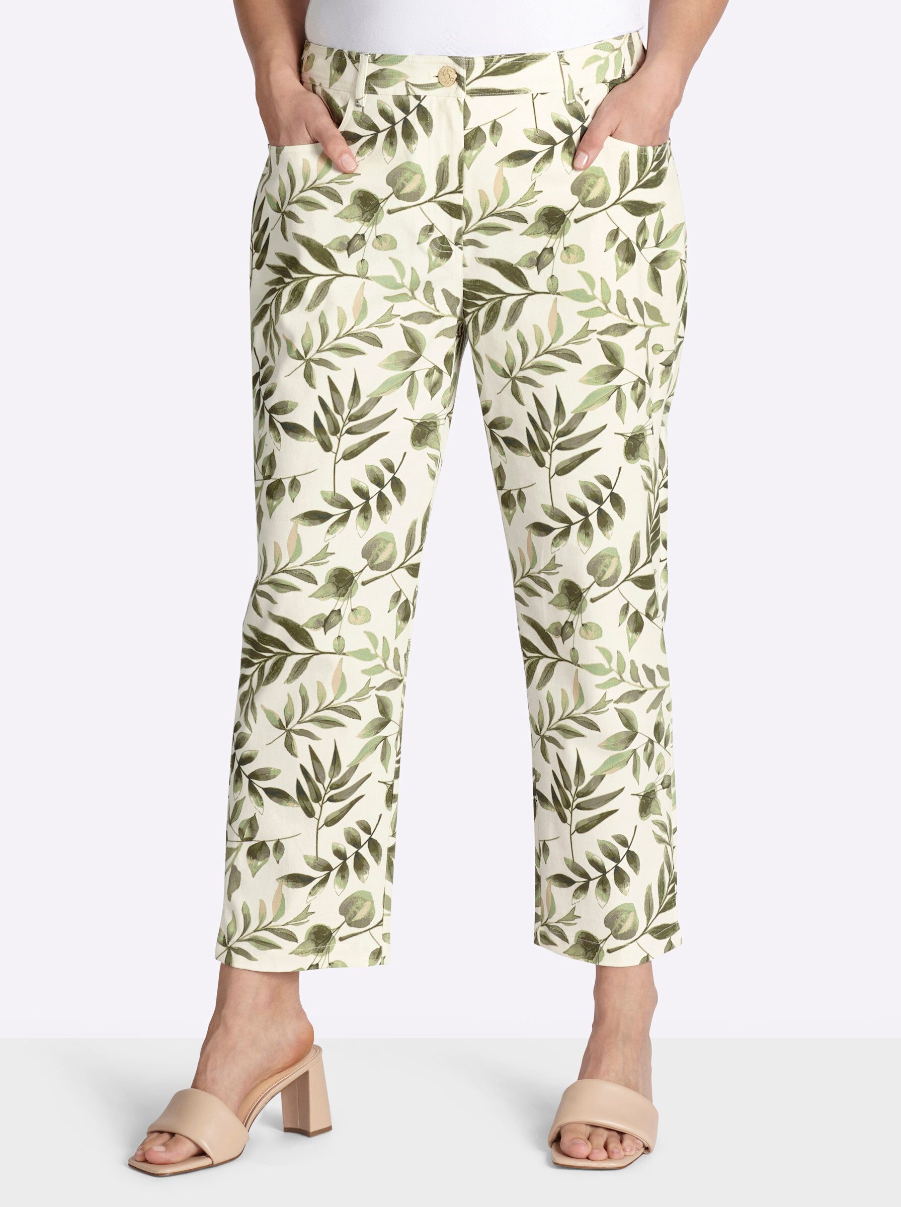 Sheego Jerseyhose Hose normal