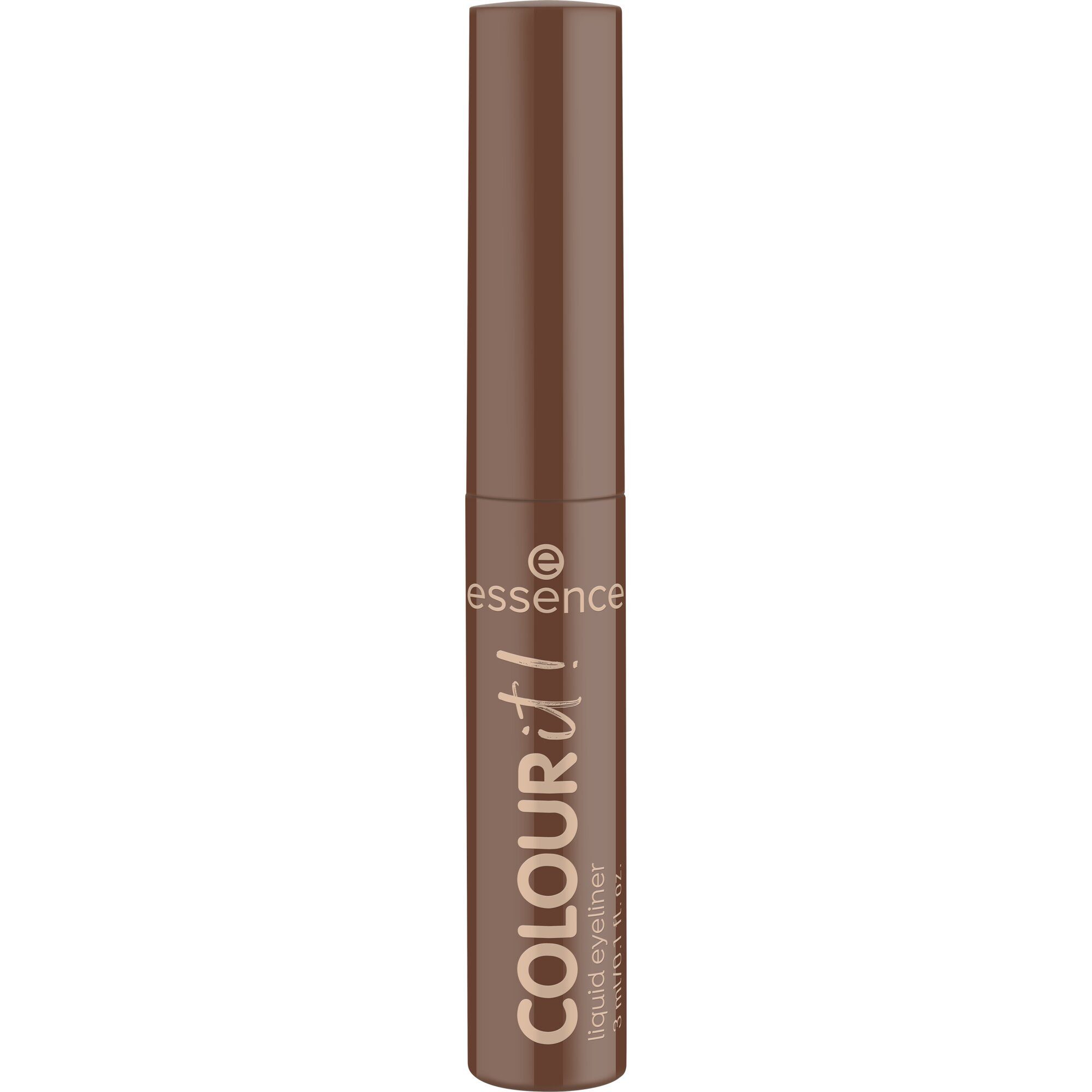 Essence Eyeliner COLOUR it! liquid eyeliner, 3-tlg., Präzise Pinselspitze für müheloses Zeichnen definierter Linien.