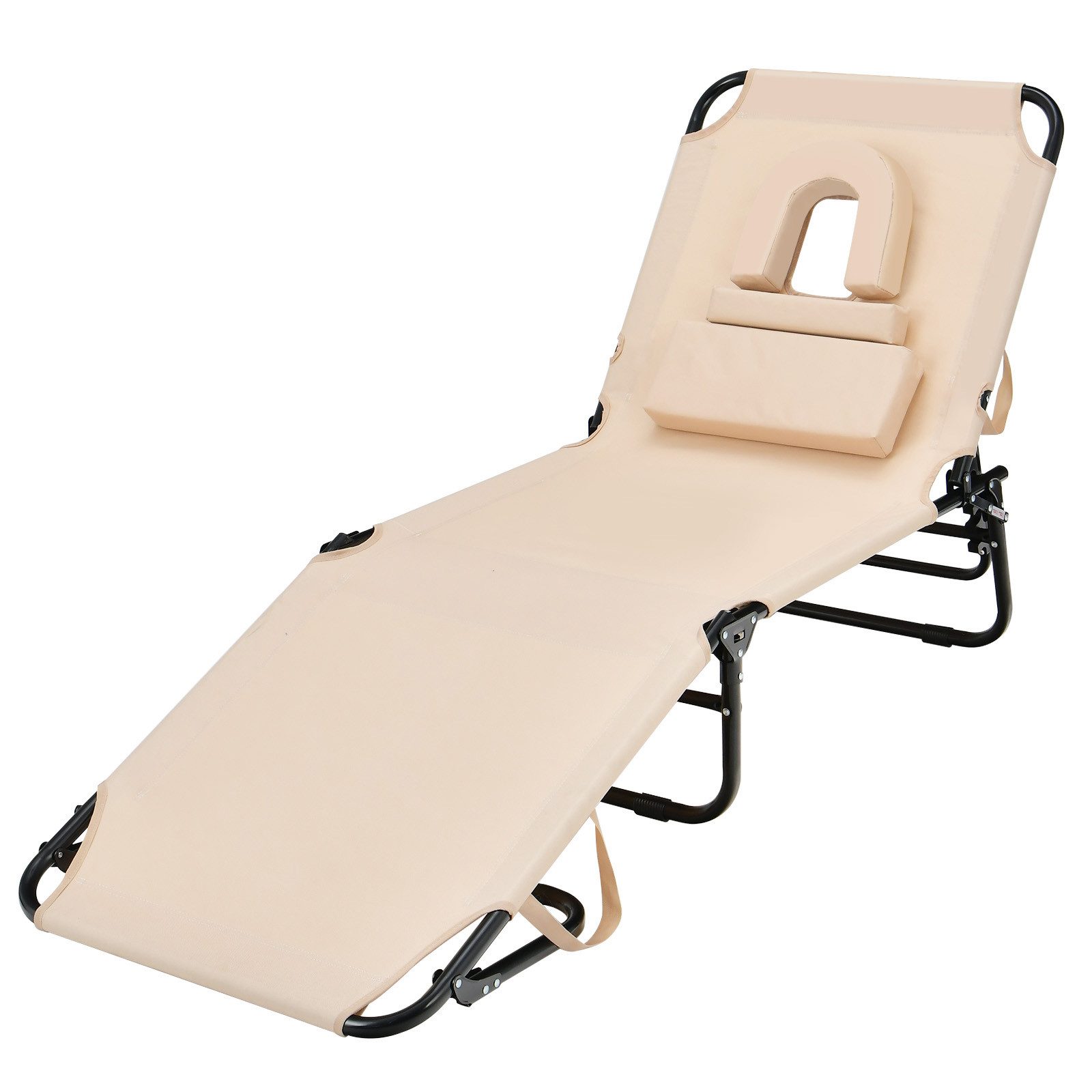 KOMFOTTEU Gartenliege Sonnenliege Strandliege klappbar, mit günstig online kaufen