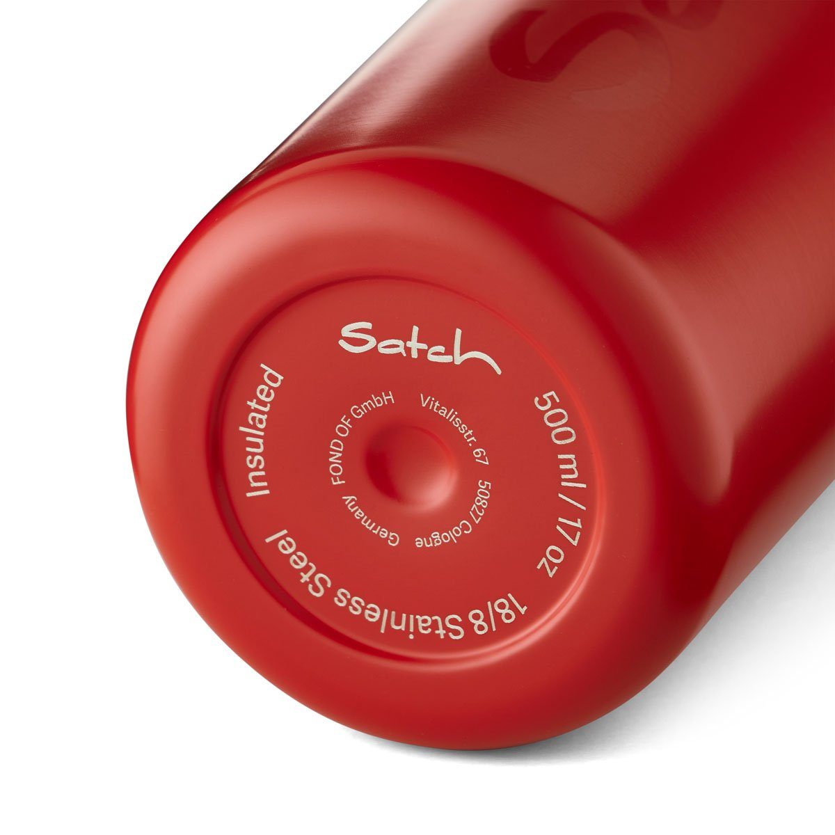 517 BPA-frei Satch Trinkflasche Red Edelstahl-Trinkflasche,