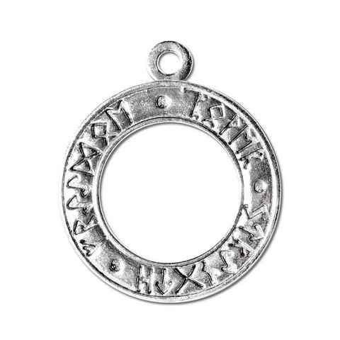 Adelia´s Amulett Anhänger Siegel der Hexerei (versilbert), Hexen Rune - Elementare Kraft