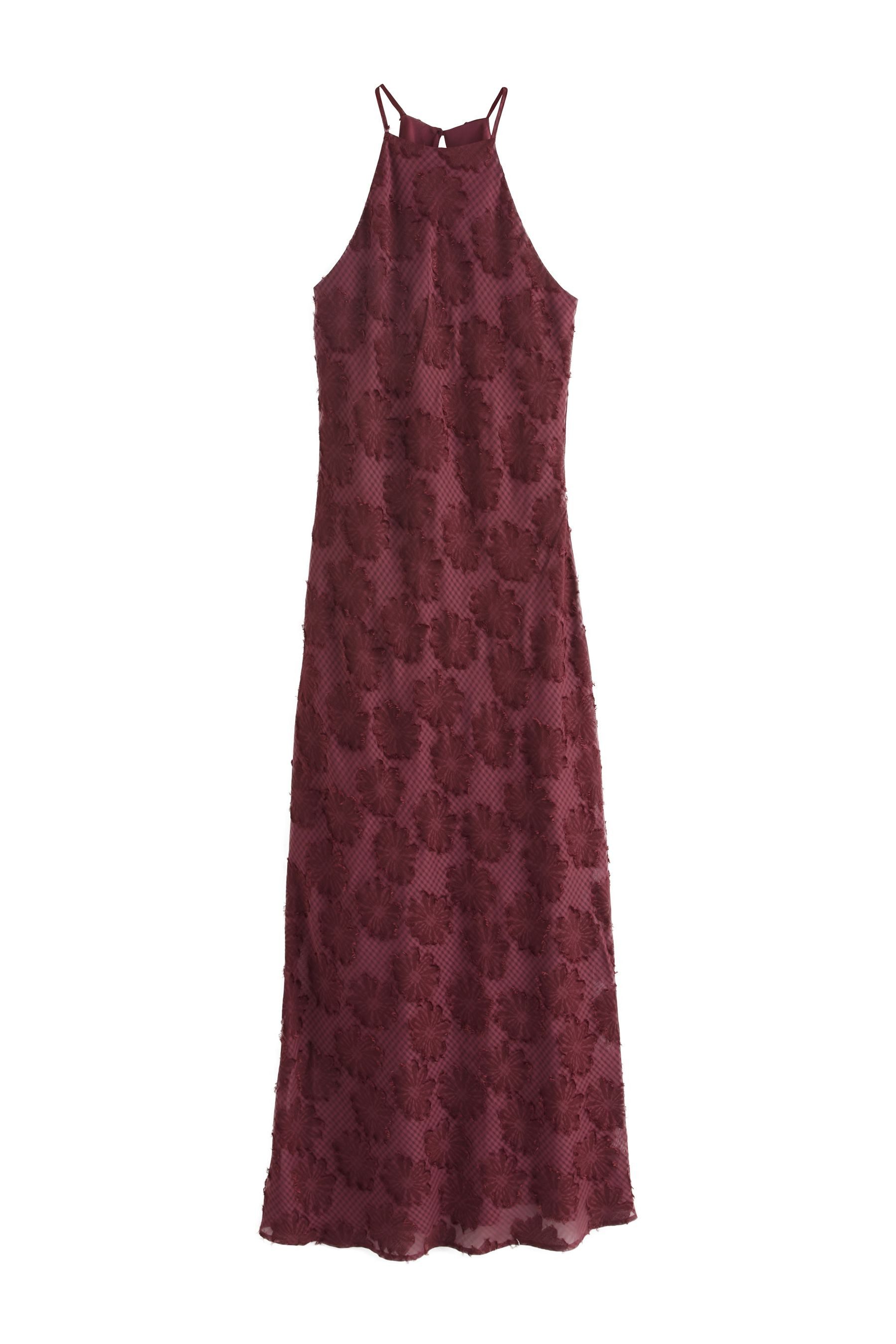Next Maxikleid Strukturiertes Maxikleid mit Blumenmuster günstig online kaufen
