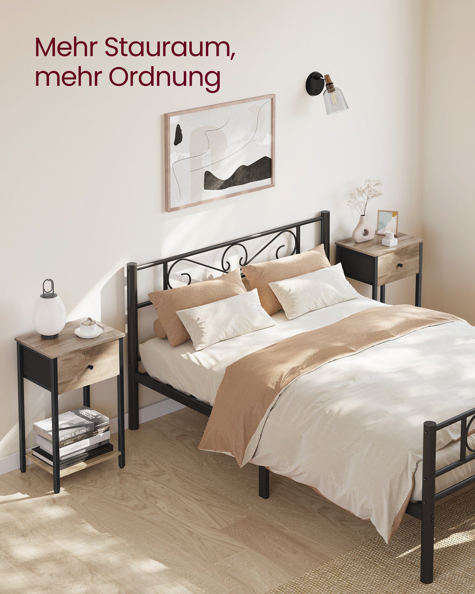 VASAGLE Nachttisch (1-St), mit Stoff-Schublade, 61 günstig online kaufen