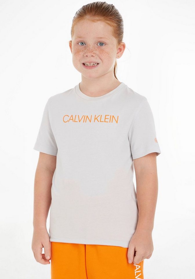 T-Shirt Rundhalsausschnitt Kids MiniMe,mit Jeans Junior Klein Kinder Calvin