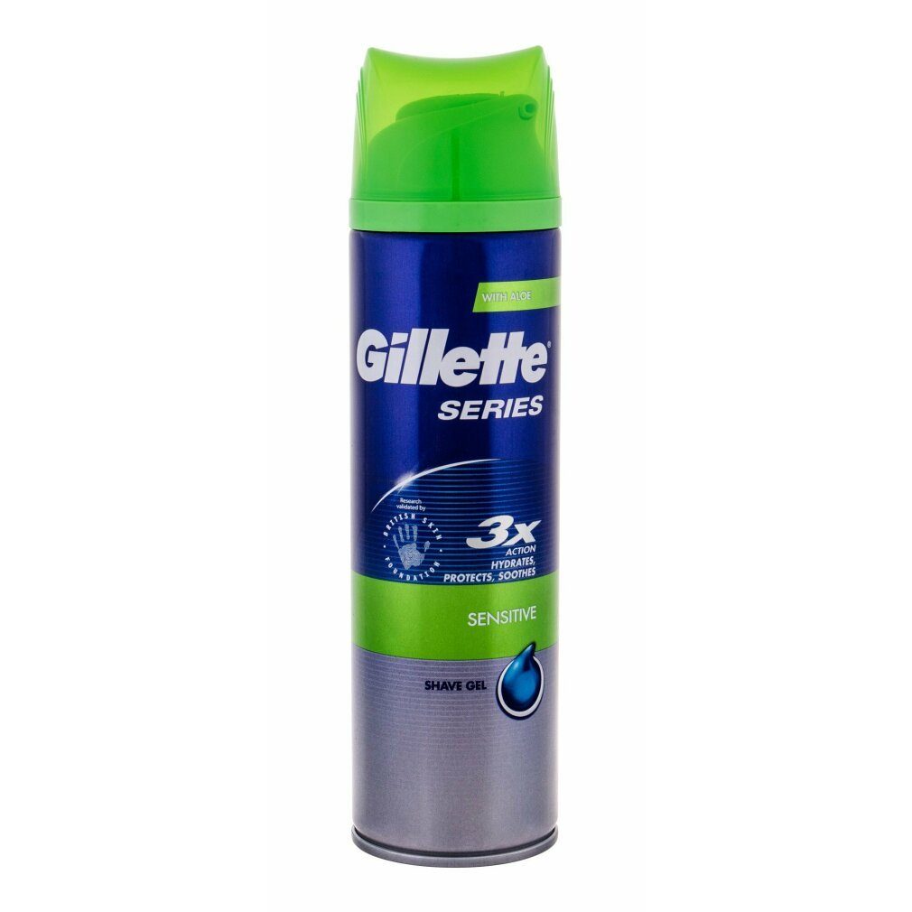 Gillette Rasiergel Serie Sensitive Rasierschaum Fuer Empfindliche Haut 200ml