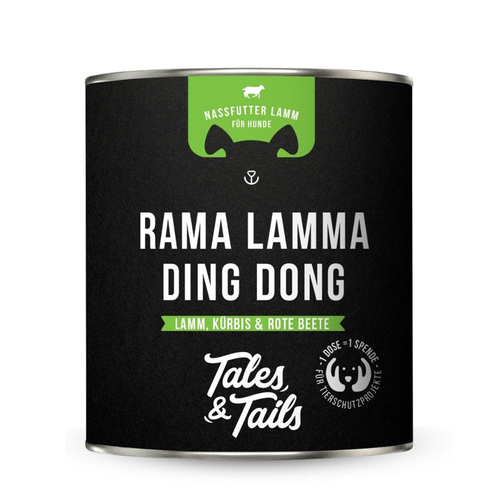 Tales & Tails Nassfutter Rama Lamma Ding Dong 800g, Nassfutter für: Hunde
