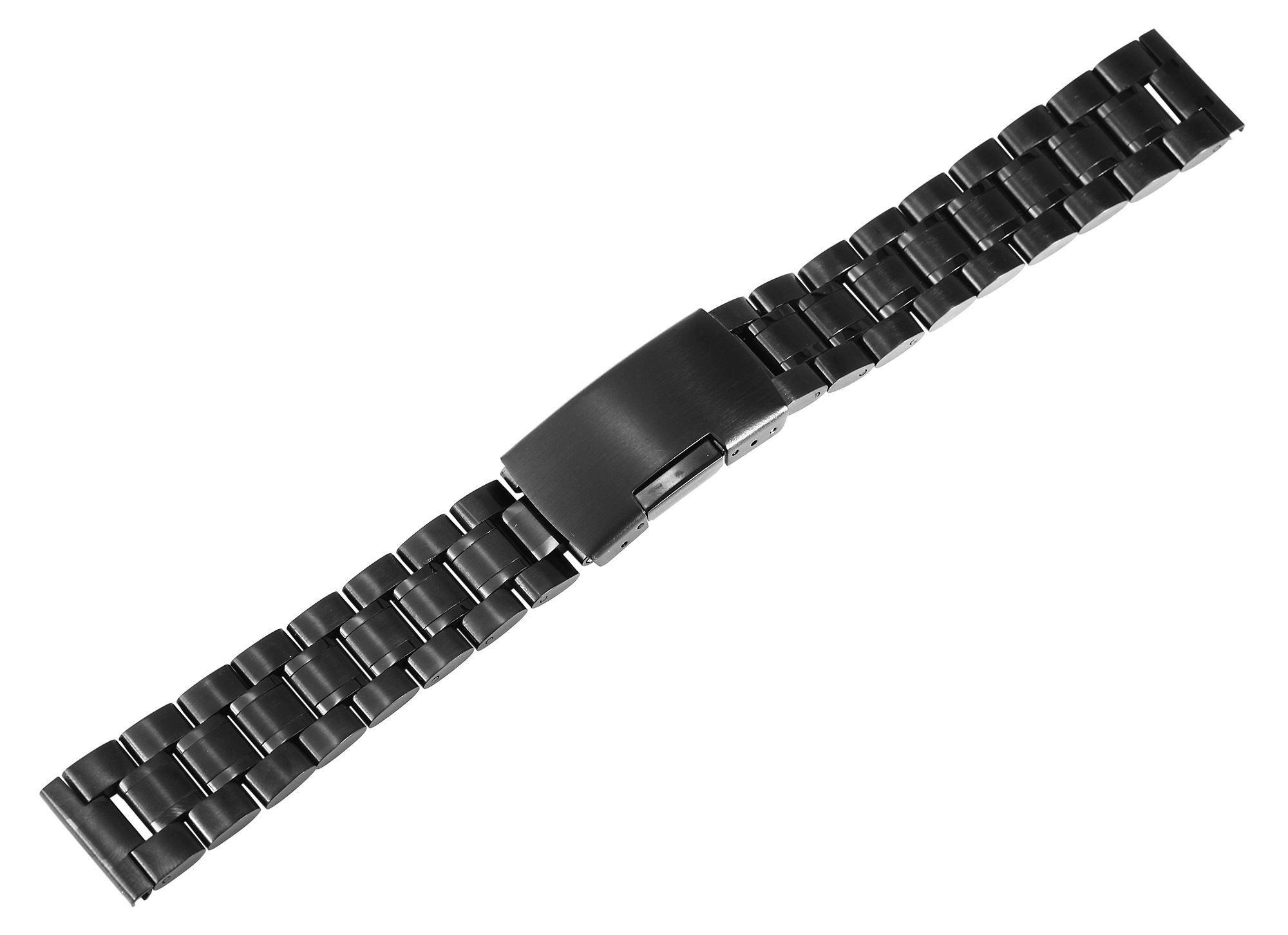 Engelhardt Uhrenarmband Edelstahl, schwarz Gr 18 - 26 mm, langlebig, Herren ErsatzArmband