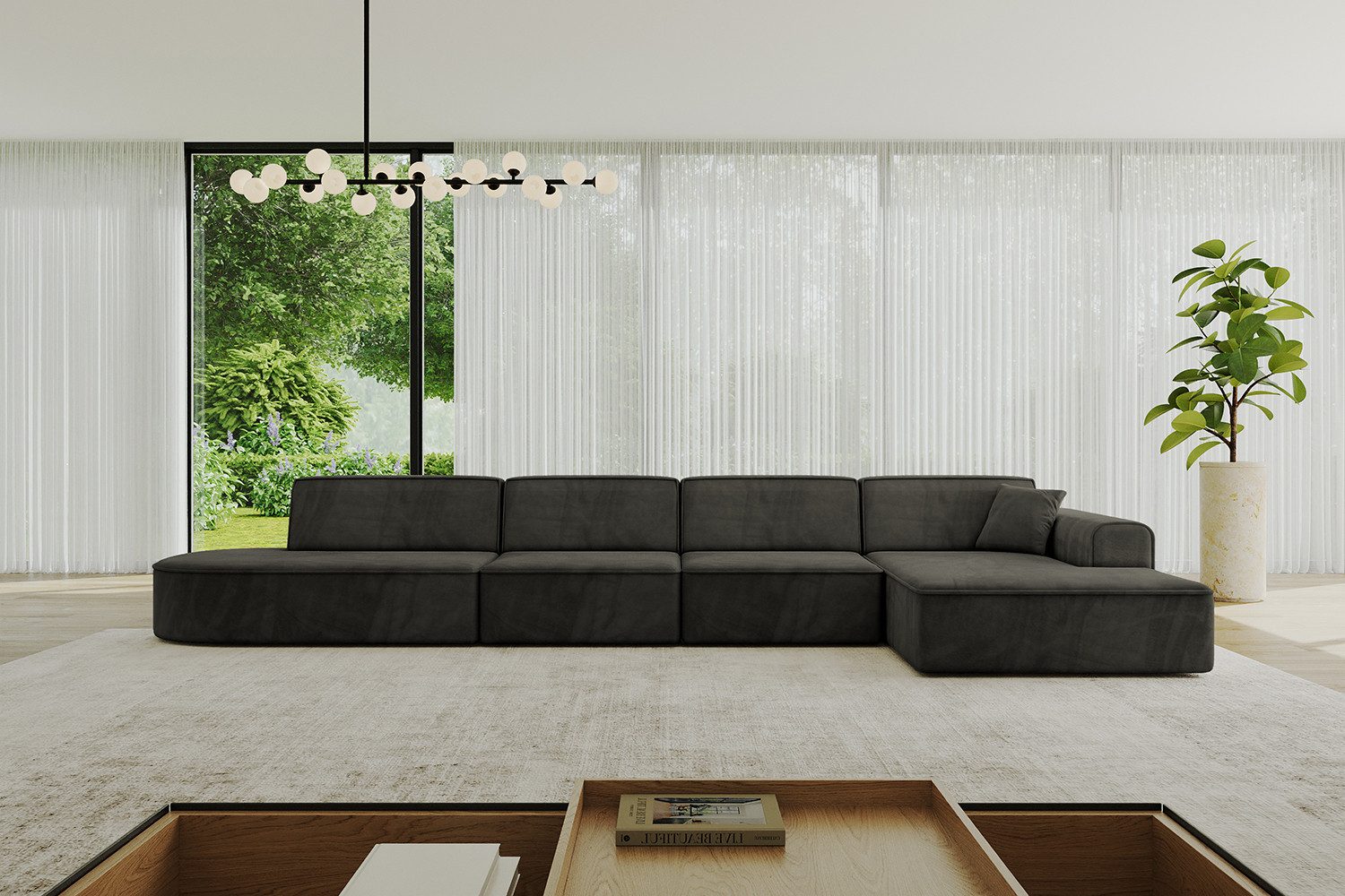 ALTDECOR Ecksofa IREA-L3-v3, Sofa Praktische Bequeme Funktionsecke Couch L-Form Eckcouch, Corner Sofa L-Form Vielseitige Sofa Wohnlandschaft Wohnzimmer