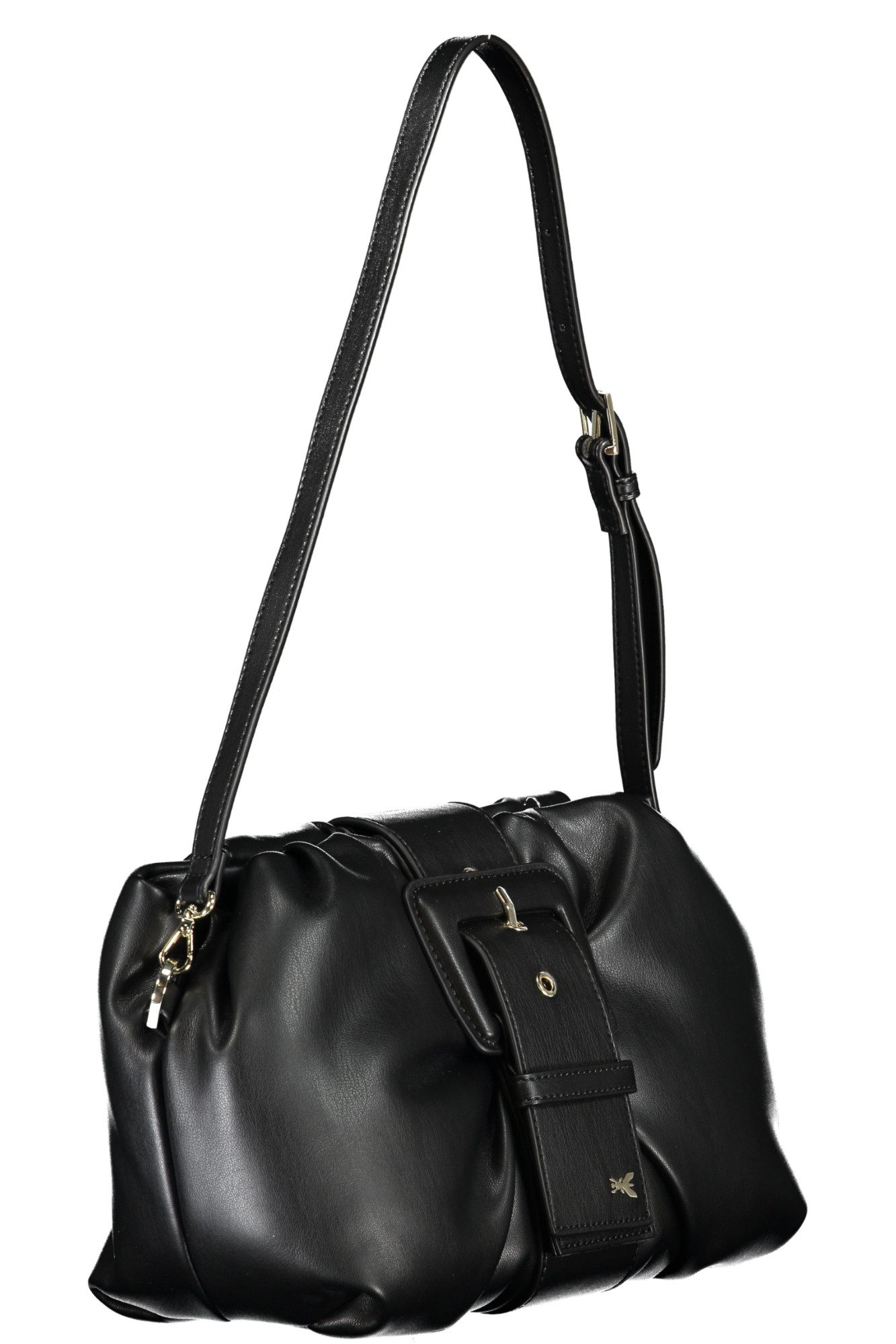 Patrizia Pepe Umhängetasche, Elegante schwarze Damentasche mit verstellbarem Schultergurt