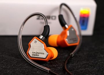 LINSOUL 7Hz Salnotes Zero HiFi 10 mm dynamischerTreibermitMetallverbundmembran In-Ear-Kopfhörer (Elegantes Design für komfortables Tragen und hochwertige Hörerlebnisse., Edelstahl-Frontplatte, abnehmbares 2-poliges OFC-Kabel)