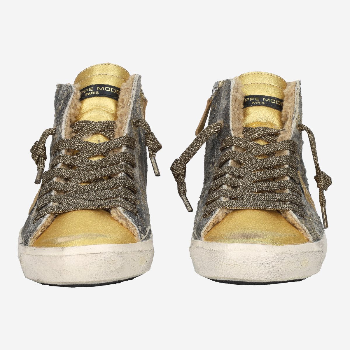 PHILIPPE MODEL Philippe Model PRSX HIGH, Sneaker, Gold, Damen Sneaker
