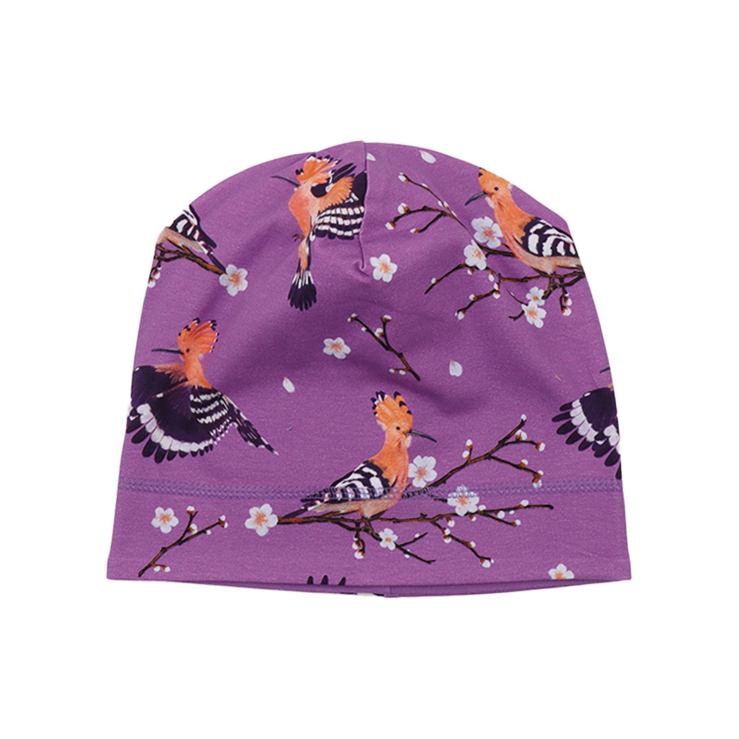 Walkiddy Jerseymütze Walkiddy Vögel Kinder Bio Baumwolle GOTS Lila - Bio Baumwolle,GOTS, Kinderbekleidung,nachhaltige Klamotten,Shorts