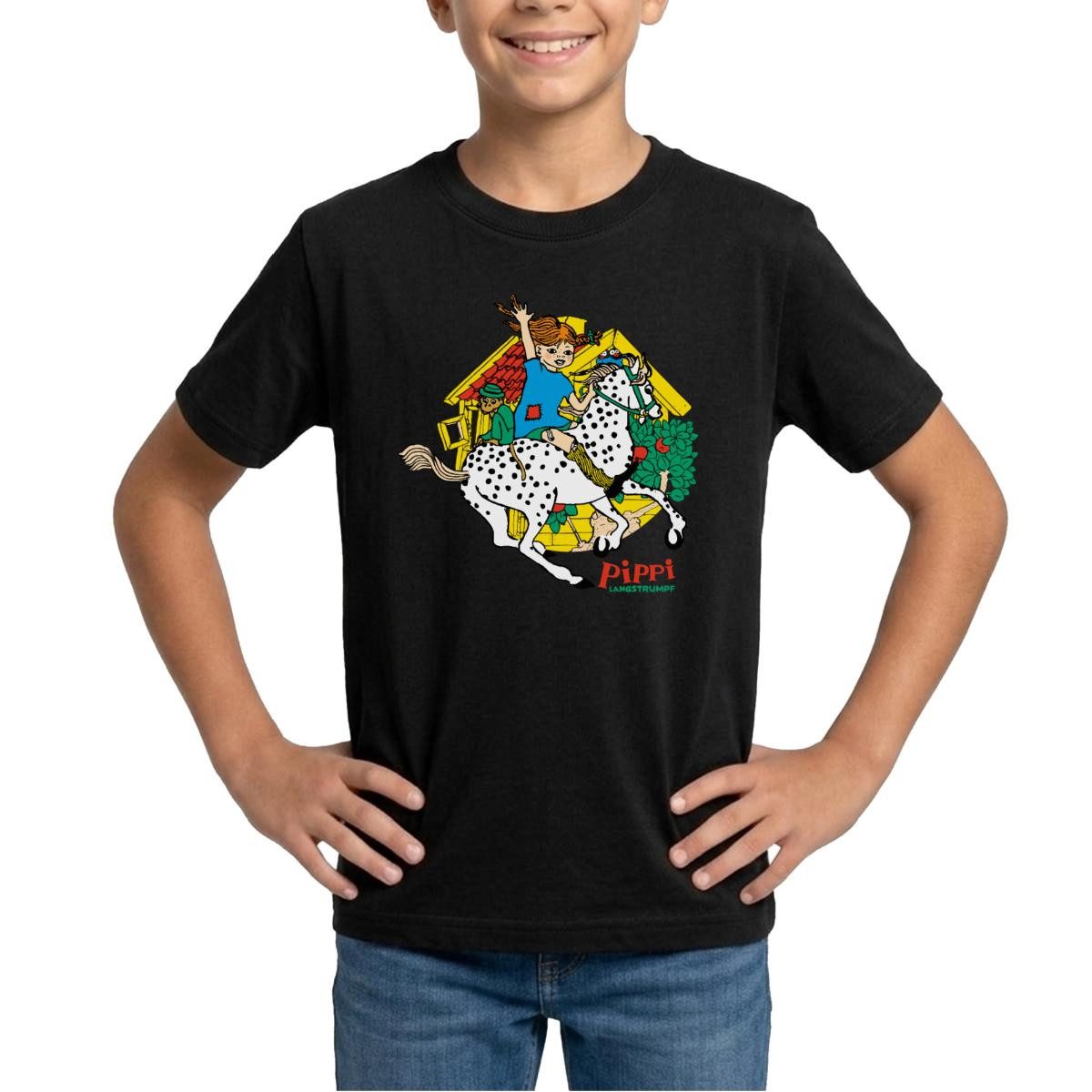 Spreadshirt T-Shirt Pippi Langstrumpf Herr Nilsson Und Kleiner Onkel Teenager T-Shirt (1-tlg)