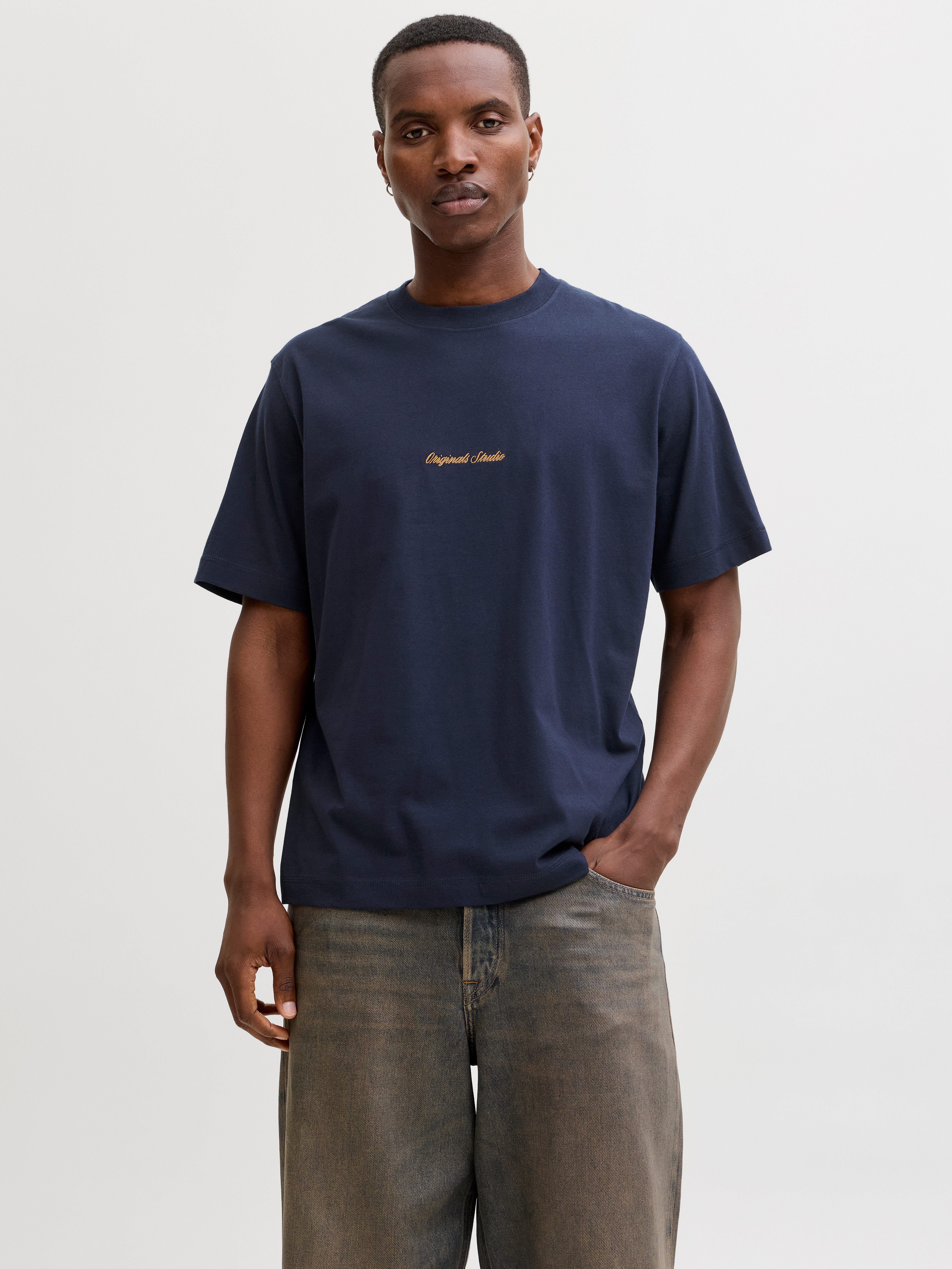 Jack & Jones Kurzarmshirt JORNORREBRO EMB TEE SS CREW NECK NOOS mit Logo Pr günstig online kaufen