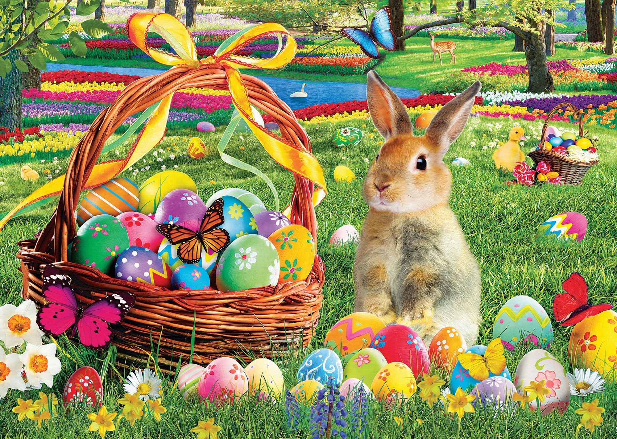 Puzzle 1000 Teile Puzzle - Puzzle - Osterhase, Puzzleteile