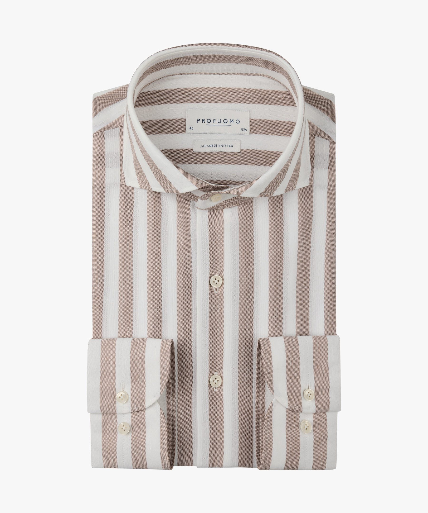 Profuomo Oversize-Shirt SHIRT X-CUTAWAY SF CLAY