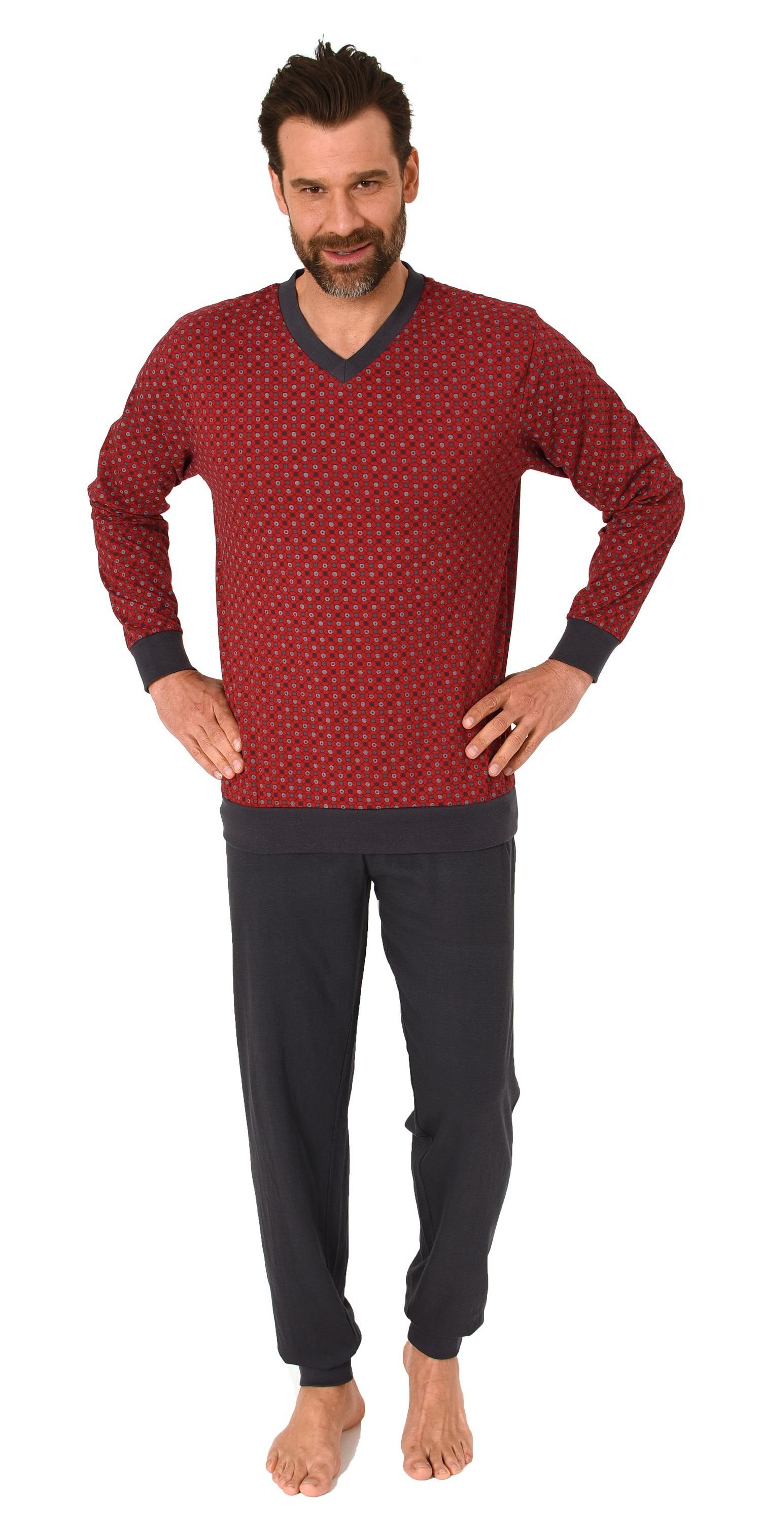Normann Pyjama Herren Pyjama langarm mit günstig online kaufen