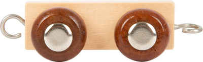 Small Foot Spielzeug-Zug Buchstabenzug Namenszug Waggon (ohne Aufsatz) natur, Holz, (Set, 1-tlg., 1), Einzigartiges Design, Made in Germany