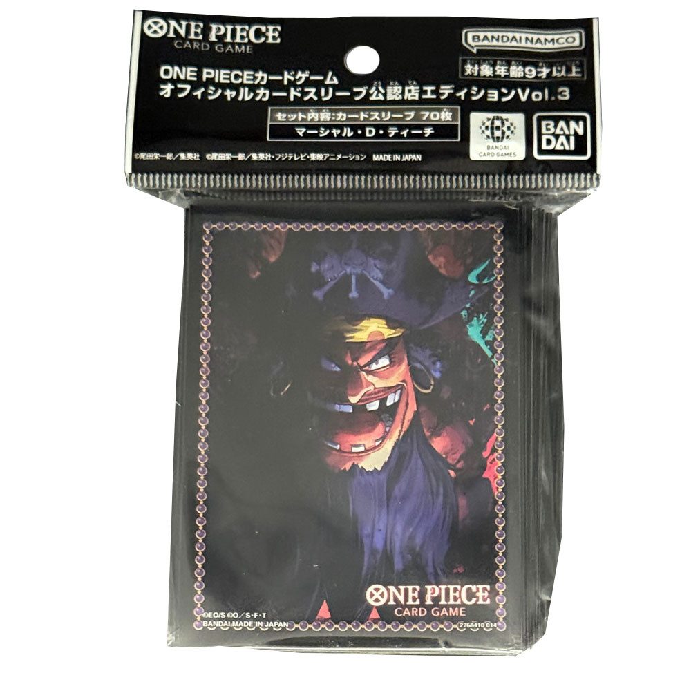 Digimon Sammelkarte ONE PIECE Card Game - Black Beard Sleeves Limited Ver. 3 (60 PCS)