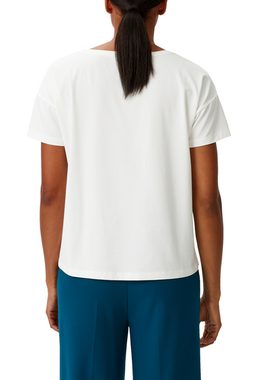 Comma Kurzarmshirt T-Shirt aus Modalmix