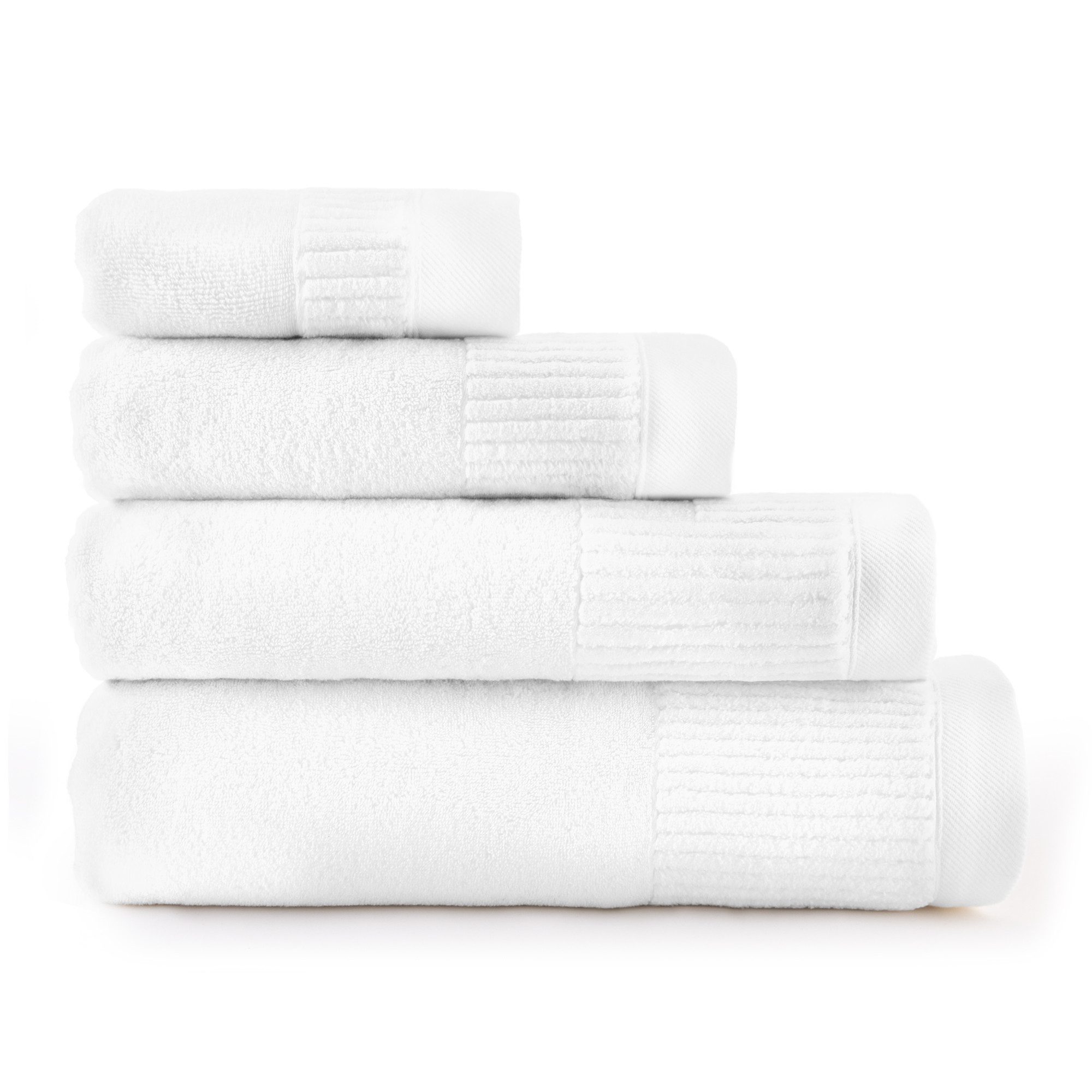 Zwoltex Handtücher PORTO Familien Handtuch Set Bio Baumwolle weich 600g Premium, (Handtuchset mit 30x50 Gästehandtuch 50x100 Handtuch 70x140), Dazu großes 100x150 Badetuch fusselfrei aus Baumwolle