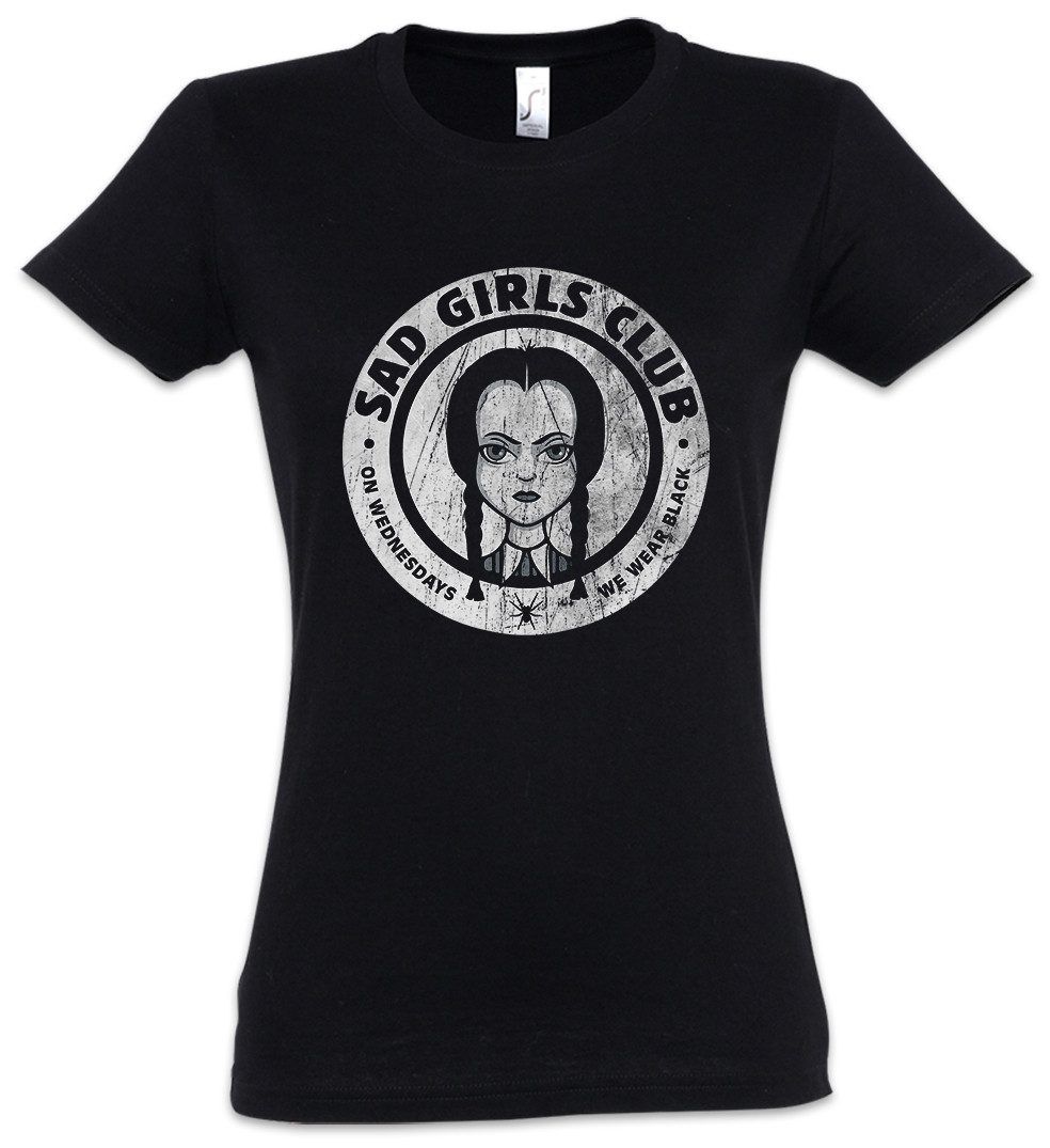 Urban Backwoods Print-Shirt Sad Girls Club Damen T-Shirt Thing Family Charles Gomez Morticia (1-tlg) Pugsley Eudora Uncle Fester