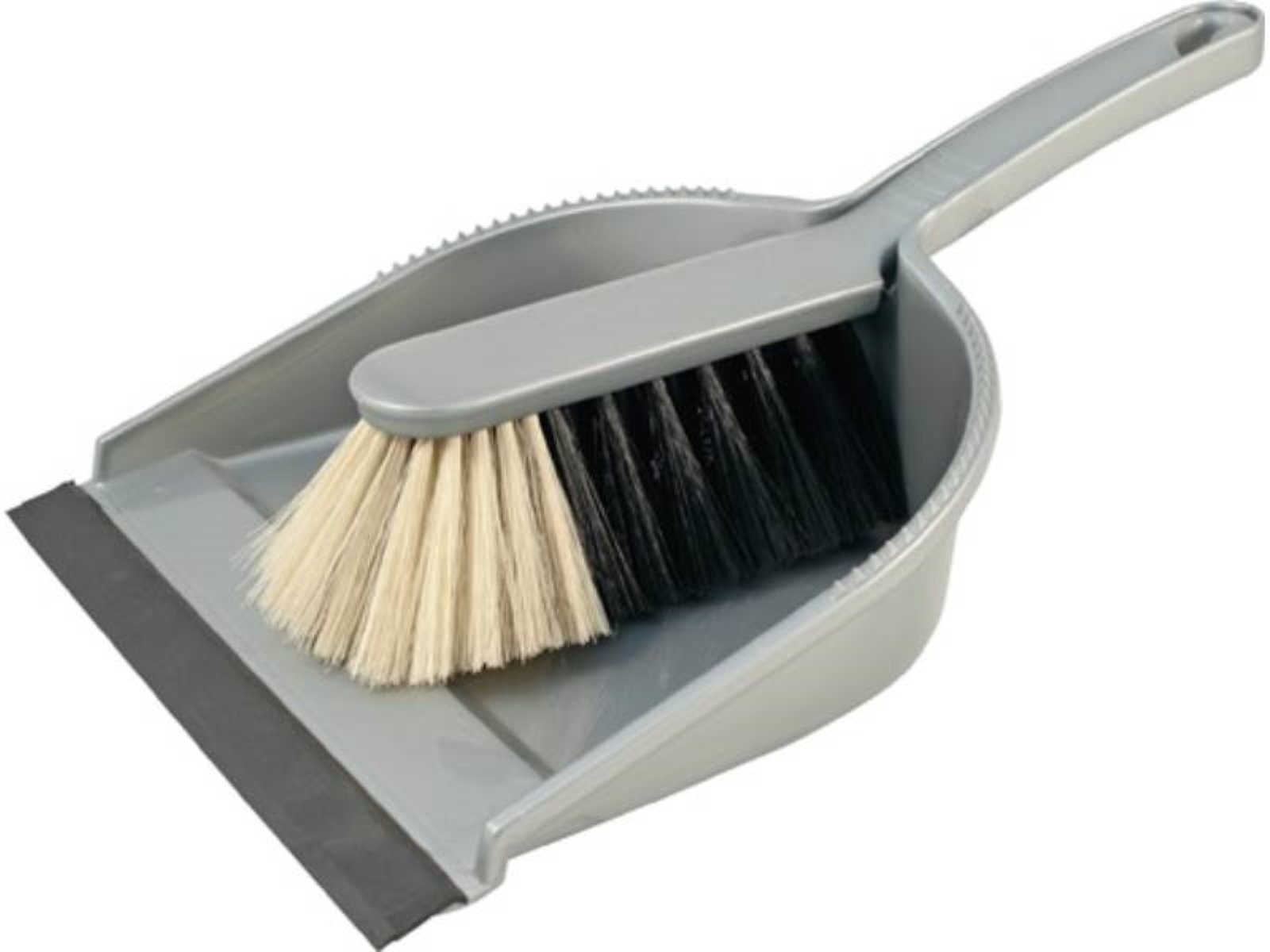 SOREX Kehrgarnitur 10er Pack SOREX 34109 Kehrgarnitur Handfeger und Kehrschaufel silber