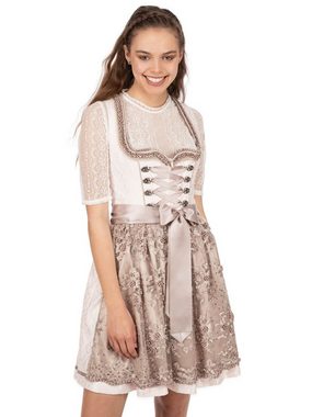 KRÜGER MADL & BUAM Trachtenkleid Mini Dirndl 2tlg. 50cm BRUNA rose