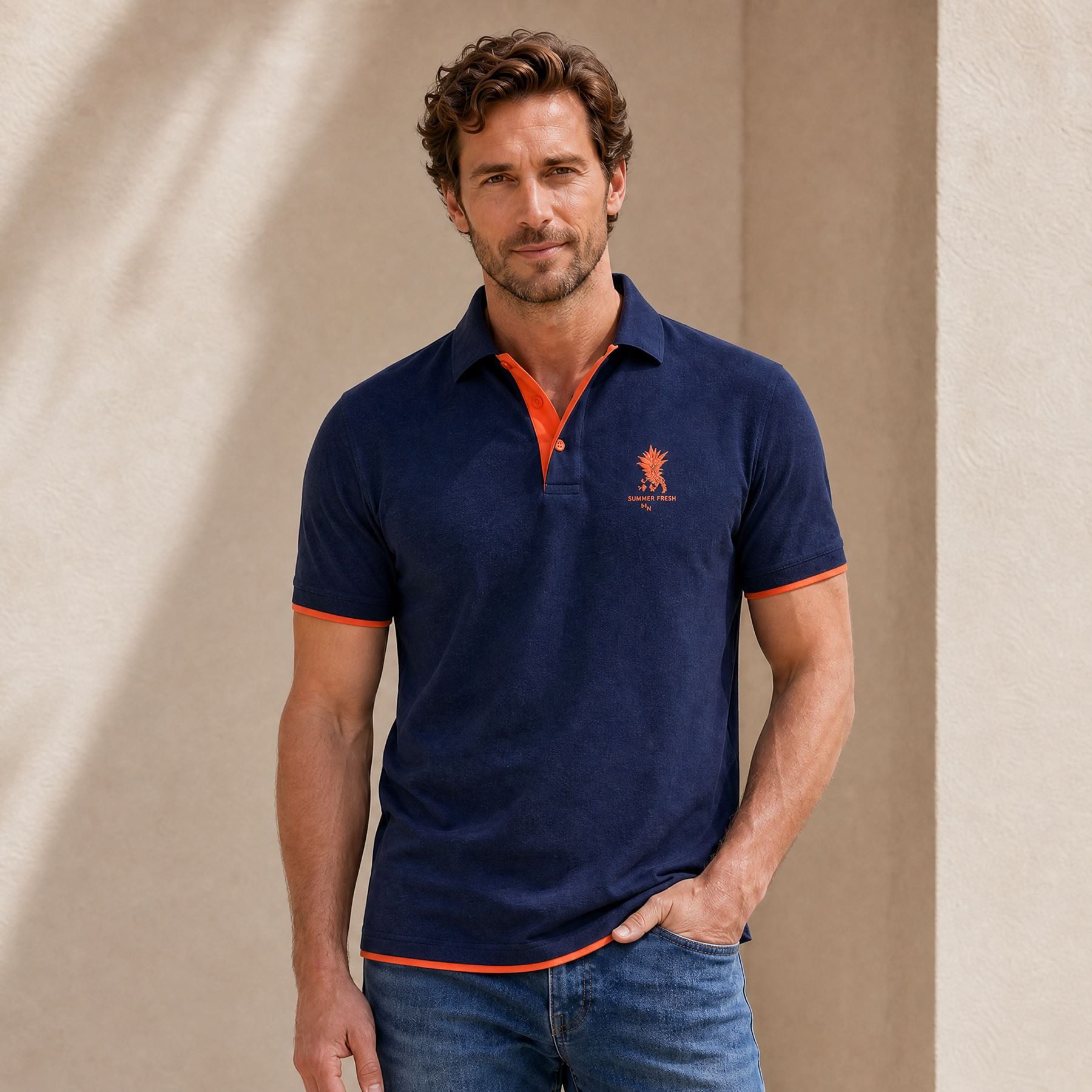 Nebulus Poloshirt BRAM, F114 - Herren, navy, M