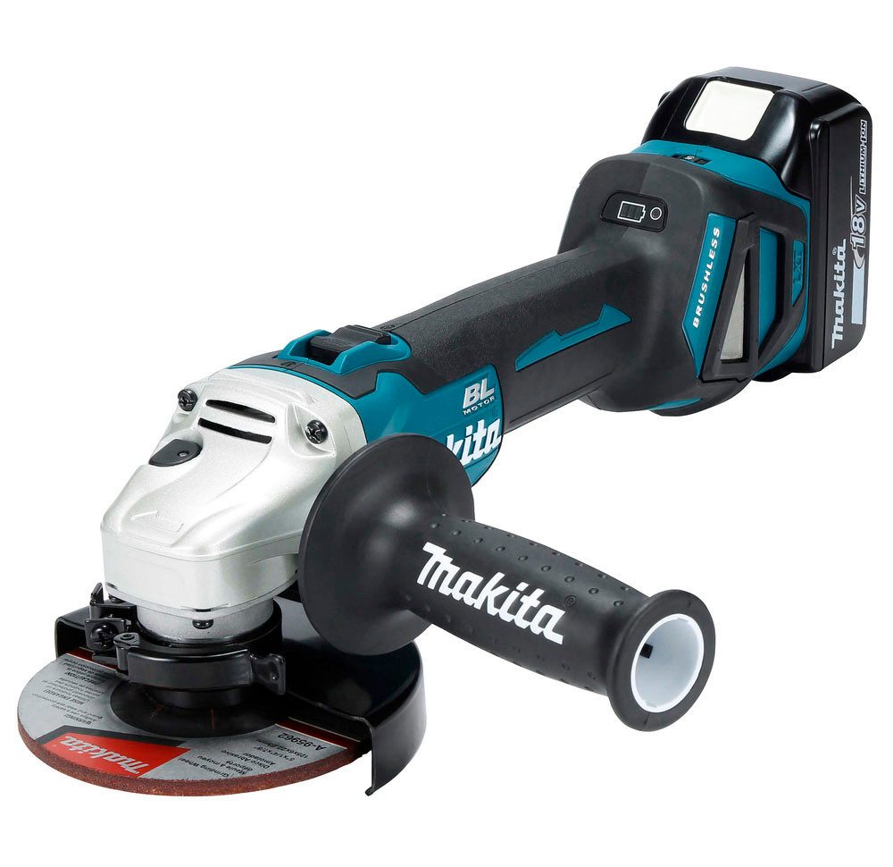 Makita Akku-Winkelschleifer DGA511RTJ, (Set), inkl. Akku, Ladegerät, Aufbew günstig online kaufen