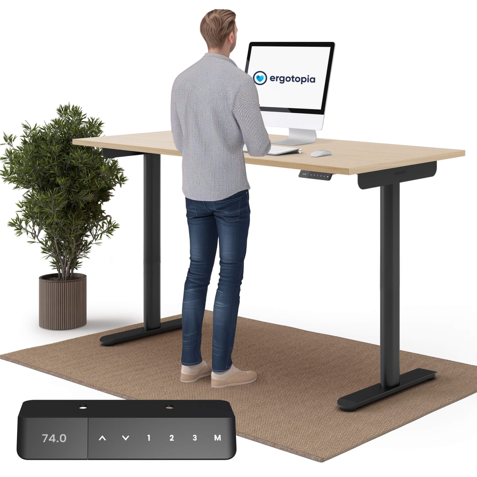Ergotopia Schreibtisch Desktopia One (elektrisch höhenverstellbarer günstig online kaufen