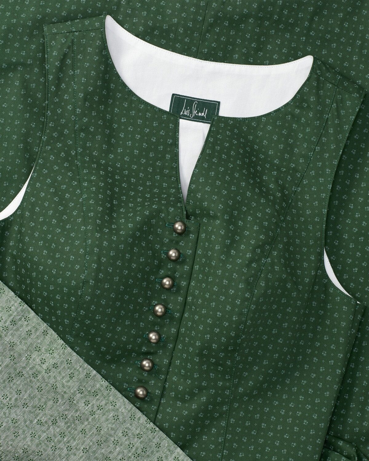 Luis Steindl Dirndl Midi-Dirndl mit U-Boot-Ausschnitt