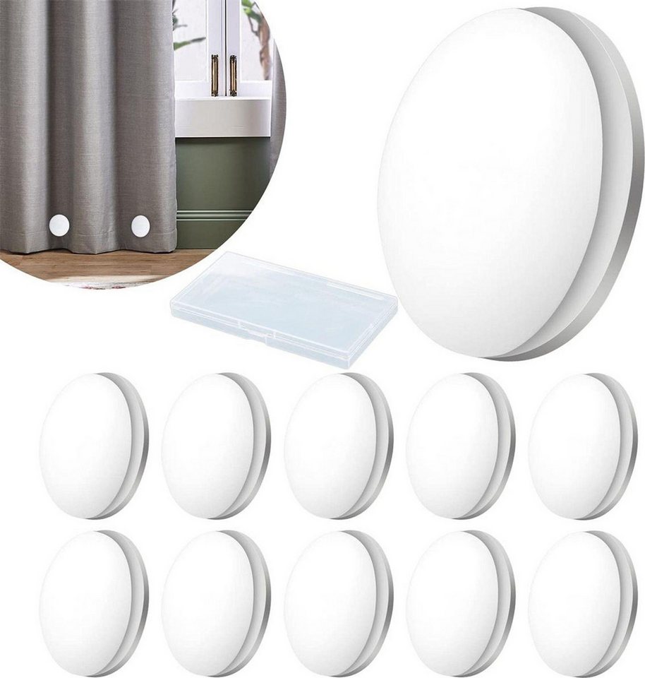 FELIXLEO Duschvorhangklammer Magnetische Duschvorhang Gewichte Rund Vorhang, (1-St)