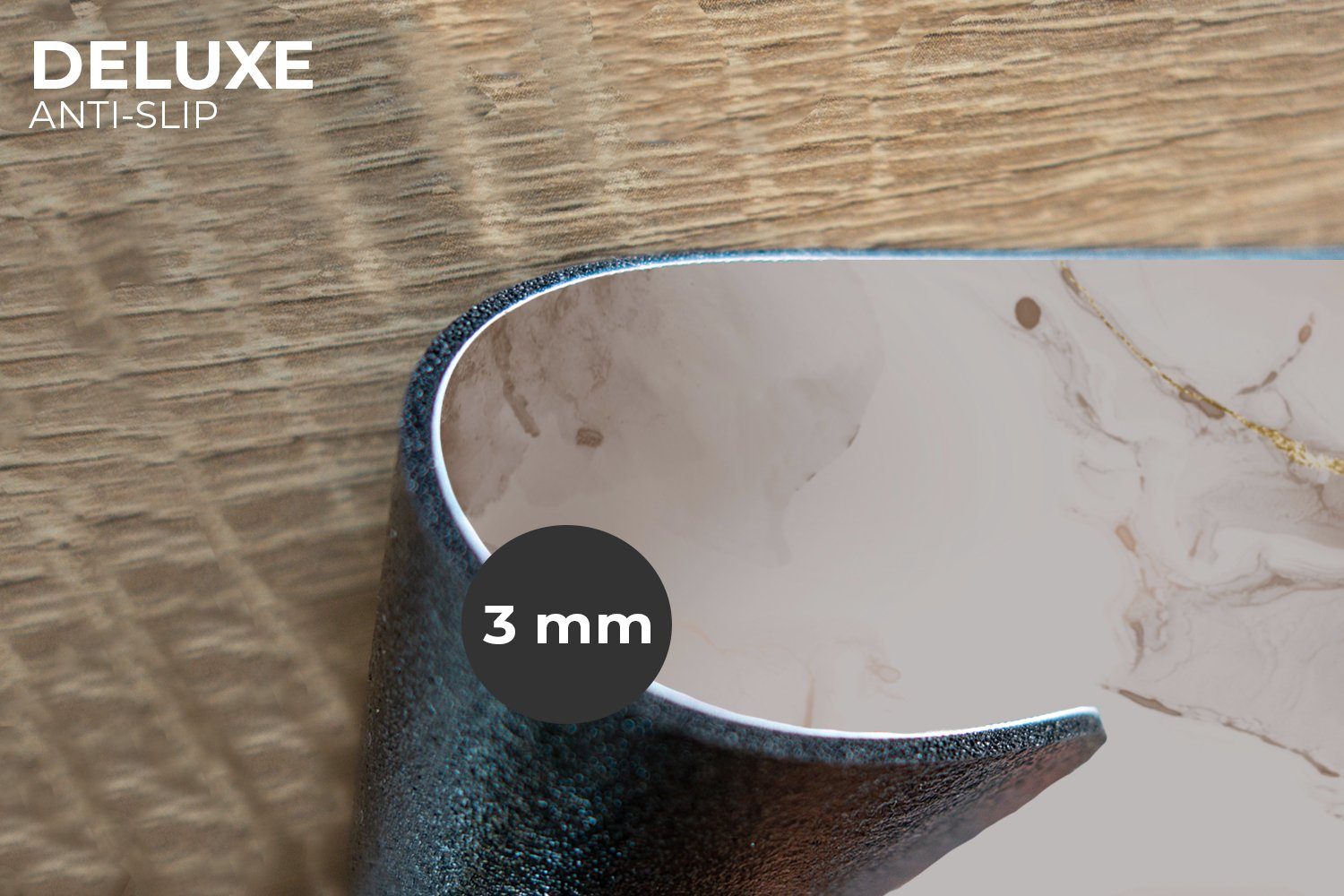 MuchoWow Platzset Marmor - Braun - Gold, (6-St), Platzsets, Tischset, Abwas günstig online kaufen