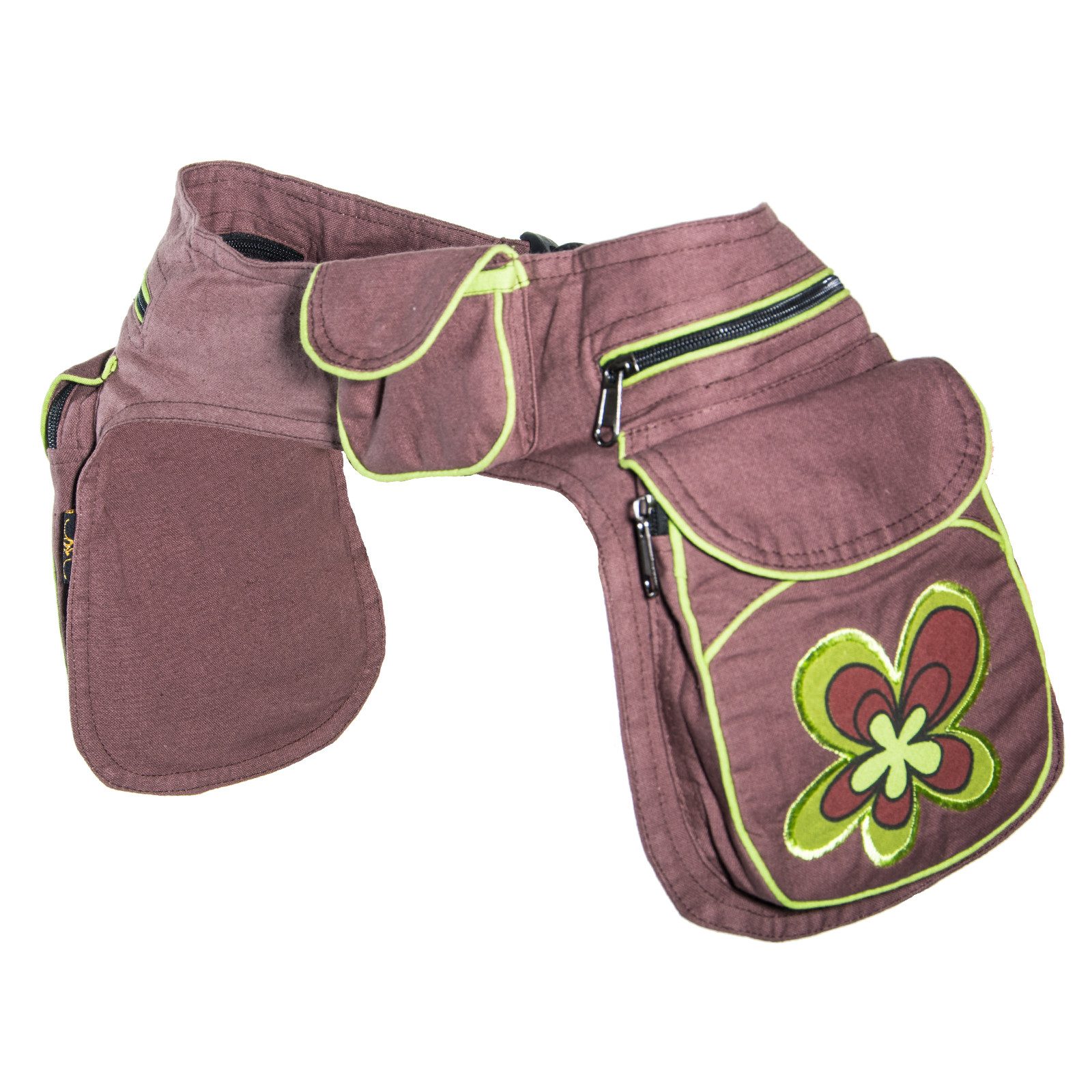 Bauchtasche Kunst & Magie Doppel Bauchtasche Sidebag Gürteltasche Festivaltasche