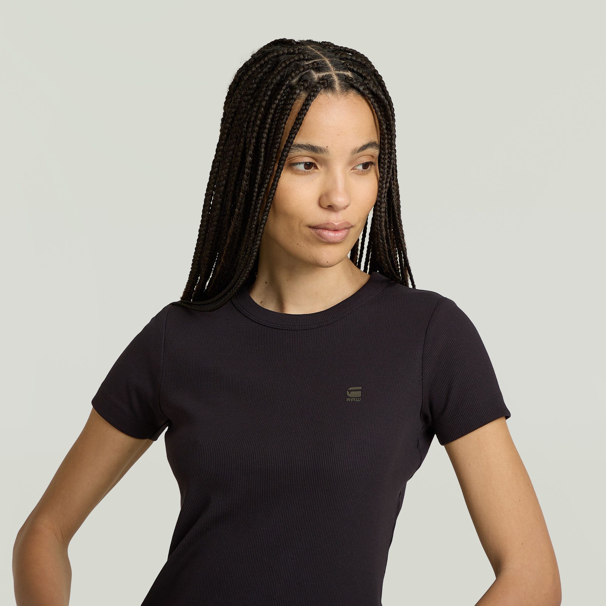 G-STAR T-Shirt Rib Cap Sleeve aus günstig online kaufen