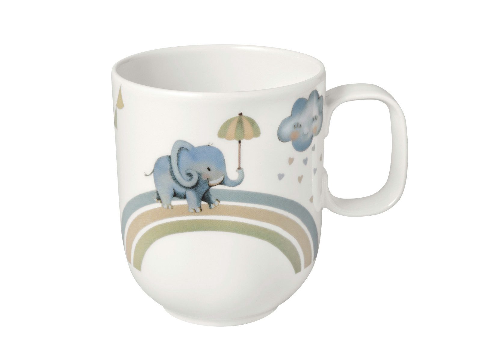 Villeroy & Boch Кружки Walk like an Elephant Kinderbecher mit Henkel groß 0,28l, Premium Porcelain
