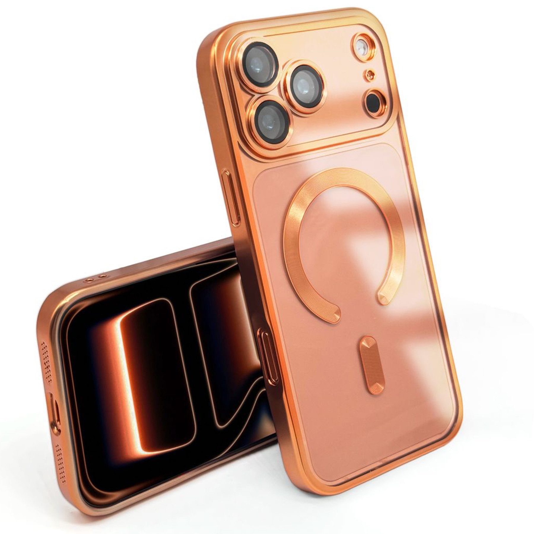 Wörleonline Handyhülle für iPhone 17 Pro / iPhone 17 Pro Max mit integriertem Kameraschutz, in passendem Farbton zur Originalfarbe, MagSafe kompatible Hülle