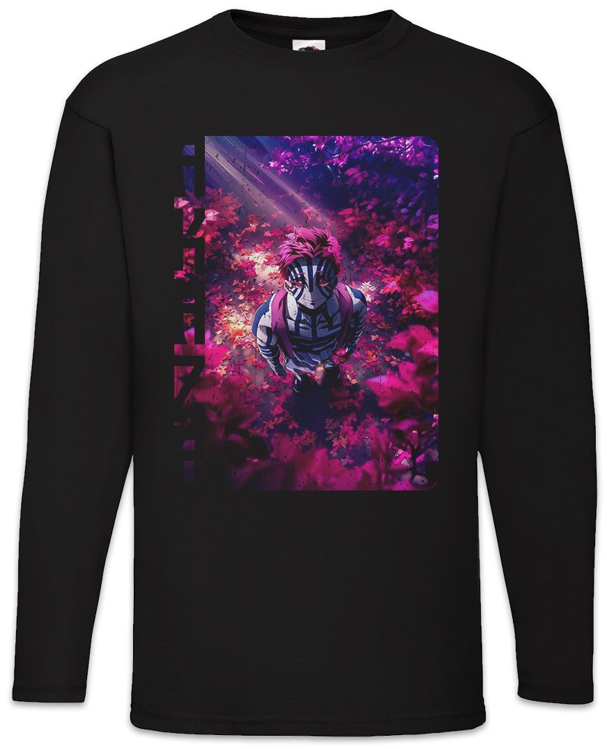 Langarmshirt Anime Akaza Langarm T-Shirt Kamado Nezuko Slayer Zenitsu Inosuke
