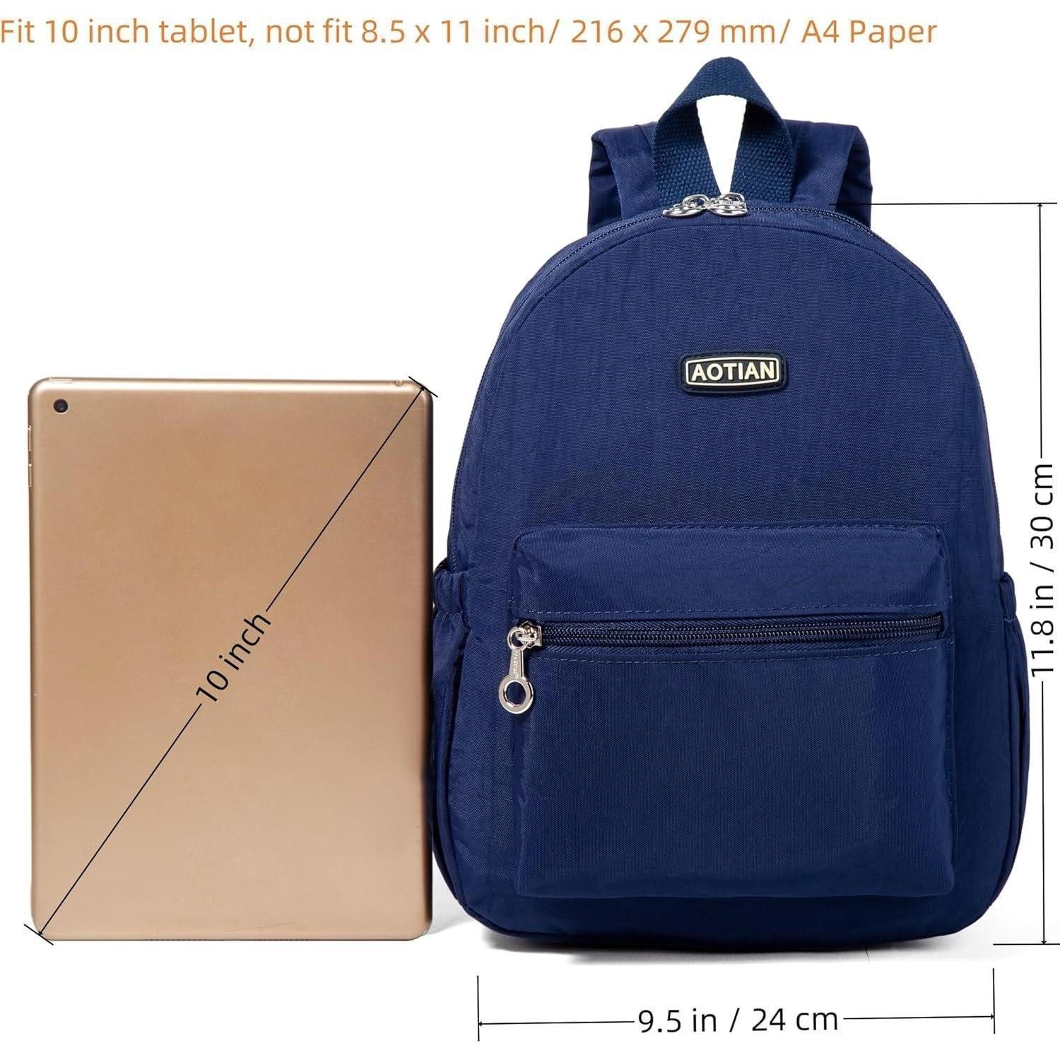 LuxusKollektion Minirucksack Rucksack Damen Mini Leicht Schultertasche Daypack 7L Blau